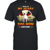 This Is My Scary Dog Mom Costume White Pitbull Halloween T-shirt