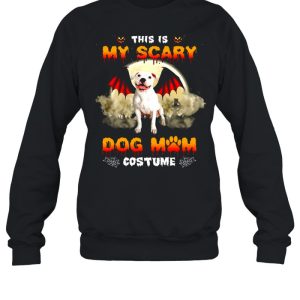 This Is My Scary Dog Mom Costume White Pitbull Halloween T-shirt 3 This Is My Scary Dog Mom Costume White Pitbull Halloween T shirt 4