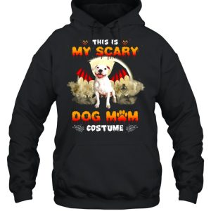 This Is My Scary Dog Mom Costume White Pitbull Halloween T-shirt 4 This Is My Scary Dog Mom Costume White Pitbull Halloween T shirt 5
