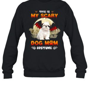 This Is My Scary Dog Mom Costume White Shih Tzu Halloween T-shirt 3 This Is My Scary Dog Mom Costume White Shih Tzu Halloween T shirt 4