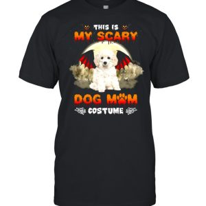 This Is My Scary Dog Mom Costume White Toy Poodle Halloween T-shirt This Is My Scary Dog Mom Costume White Toy Poodle Halloween T-shirt
