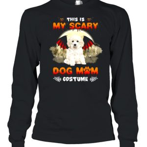 This Is My Scary Dog Mom Costume White Toy Poodle Halloween T-shirt 2 This Is My Scary Dog Mom Costume White Toy Poodle Halloween T shirt 3