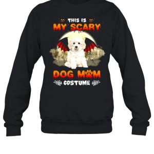 This Is My Scary Dog Mom Costume White Toy Poodle Halloween T-shirt 3 This Is My Scary Dog Mom Costume White Toy Poodle Halloween T shirt 4