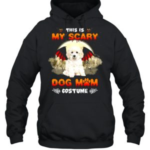 This Is My Scary Dog Mom Costume White Toy Poodle Halloween T-shirt 4 This Is My Scary Dog Mom Costume White Toy Poodle Halloween T shirt 5