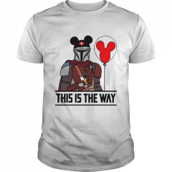 This Is The Way Star Wars Mickey Ears Mandalorian Darth Vader Halloween shirt