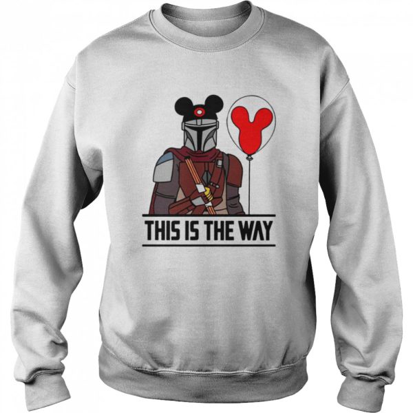 This Is The Way Star Wars Mickey Ears Mandalorian Darth Vader Halloween shirt