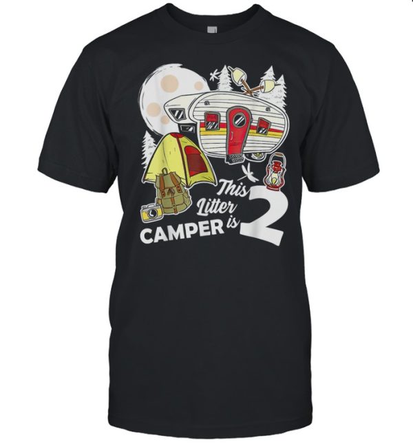 This Little Is Camping 2nd Birthday shirt