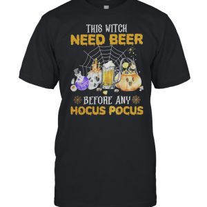 This Witch Need Beer Before Any Hocus Pocus shirt 1