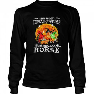 This is my human costume I’m really a horse halloween moon shirt 2 This is my human costume I'm really a horse halloween moon shirt 3