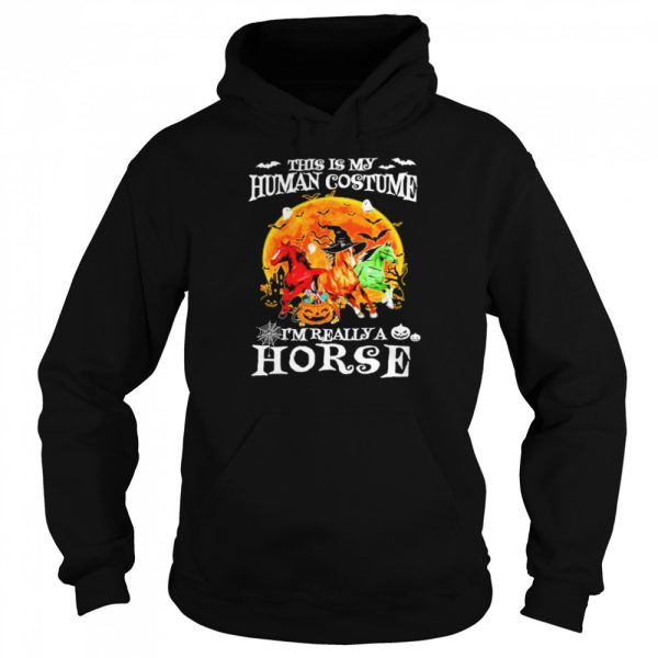 This is my human costume I’m really a horse halloween moon shirt