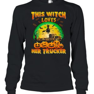 This witch loves her trucker Halloween shirt 2 This witch loves her trucker Halloween shirt 3