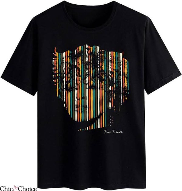 Tina Turner T-Shirt Spray Colorful Potrait T-Shirt Music