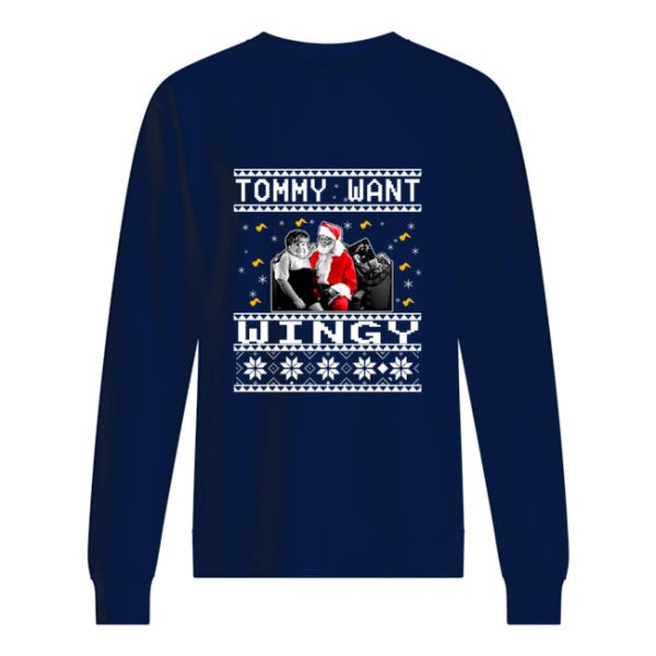 Tommy want wingy Christmas sweatshirt, sweater