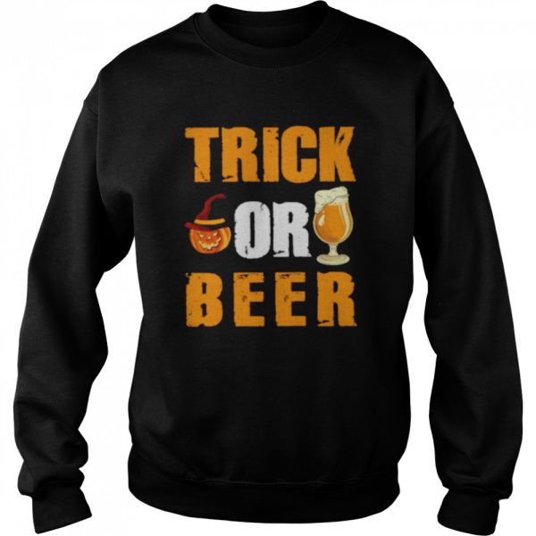 Trick Or Beer Pumpkin Halloween shirt