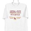 VINTAGE ARIZONA STATE UNIVERSITY EMBROIDERED GREY T-SHIRT