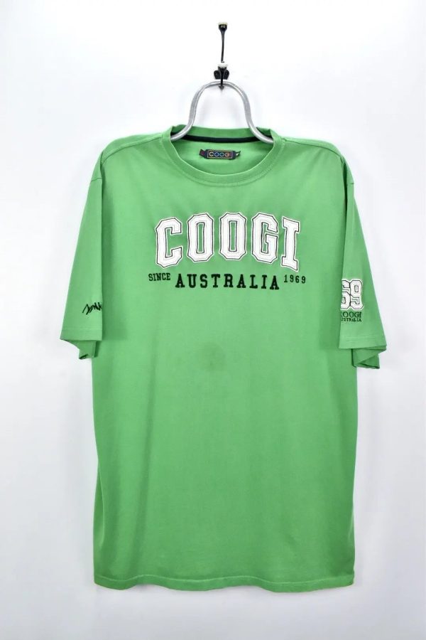 VINTAGE COOGI EMBROIDERED GREEN T-SHIRT