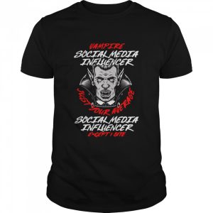 Vampire Social Media Influencer Halloween Content Creator T-shirt Vampire Social Media Influencer Halloween Content Creator T-shirt