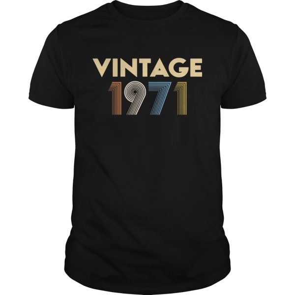 Vintage 1971 shirt, hoodie, long sleeve, ladies tee