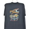 Vintage 1988 Harley Davidson custom black t-shirt