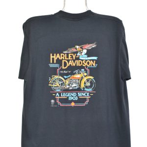 Vintage 1988 Harley Davidson custom black t-shirt