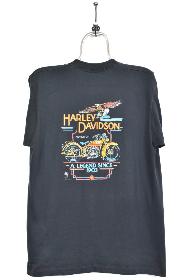 Vintage 1988 Harley Davidson custom black t-shirt