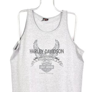 Vintage 2003 Harley Davidson grey singlet