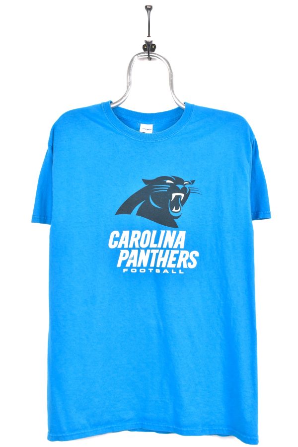 Vintage Carolina Panthers shirt, NFL blue graphic tee