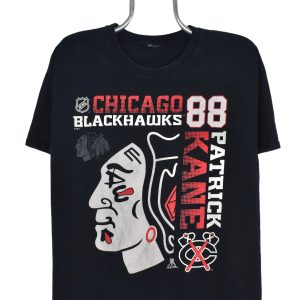 Vintage Chicago Blackhawks shirt, NHL black graphic tee
