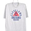 Vintage Cleveland Indians shirt, MLB grey graphic tee