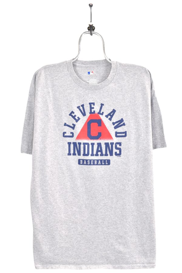 Vintage Cleveland Indians shirt, MLB grey graphic tee