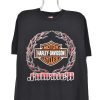 Vintage Harley Davidson shirt, black Jamaica graphic tee