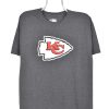 Vintage Kansas City Chiefs shirt, NFL grey graphic tee