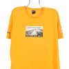 Vintage Nike shirt, Egmond marathon yellow graphic tee