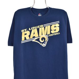 Vintage St. Louis Rams shirt, NFL navy blue graphic crewneck