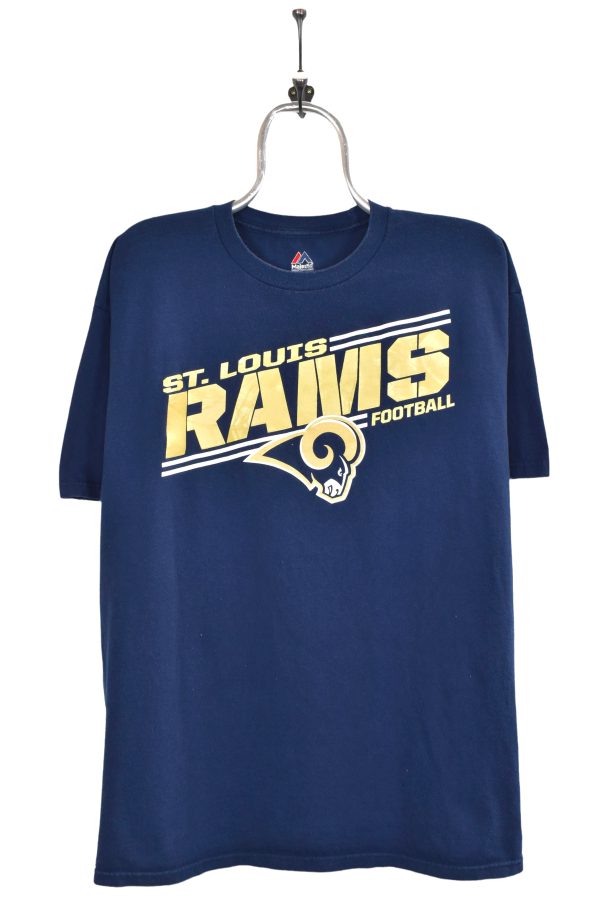 Vintage St. Louis Rams shirt, NFL navy blue graphic crewneck