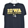 Vintage University of Iowa shirt, Hawkeye football black graphic tee
