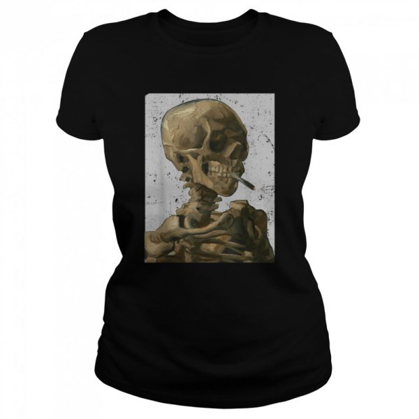 Vintage Van Gogh SkullVan Gogh Head of A Skeleton Halloween Shirt