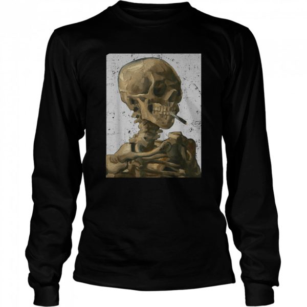 Vintage Van Gogh SkullVan Gogh Head of A Skeleton Halloween Shirt