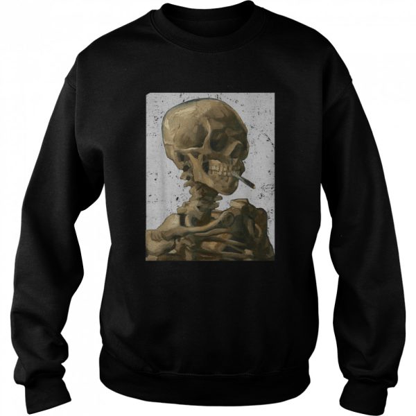 Vintage Van Gogh SkullVan Gogh Head of A Skeleton Halloween Shirt