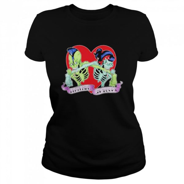 What’s Mine Is Yours Zombies Love Brains Halloween Love Shirt