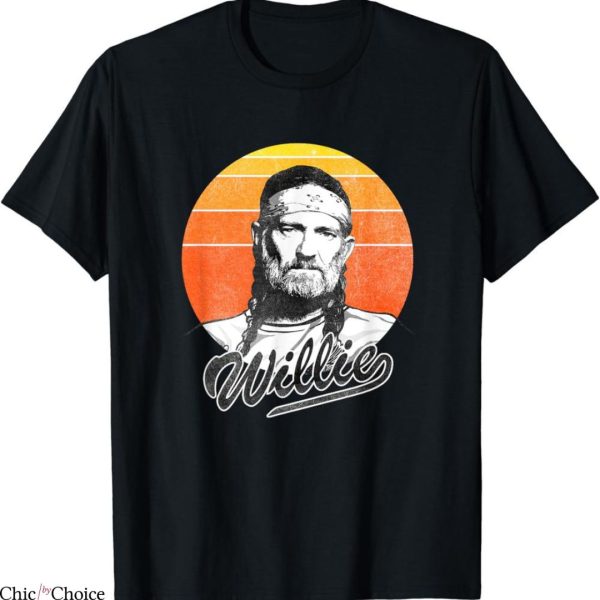 Willie Nelson T-shirt Retro Portrait