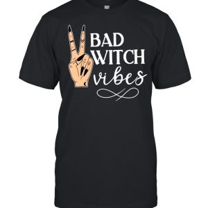 Witch Apparel Bad Witch Vibes Witch Hand Halloween T-shirt Witch Apparel Bad Witch Vibes Witch Hand Halloween T-shirt