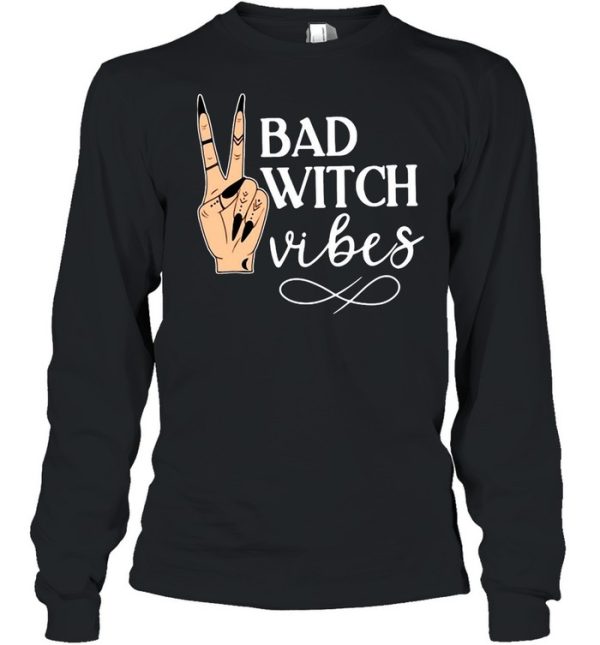 Witch Apparel Bad Witch Vibes Witch Hand Halloween T-shirt