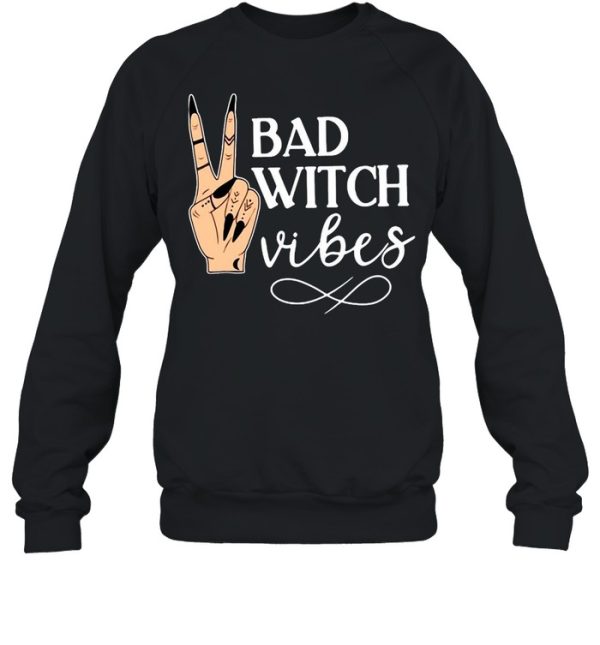 Witch Apparel Bad Witch Vibes Witch Hand Halloween T-shirt