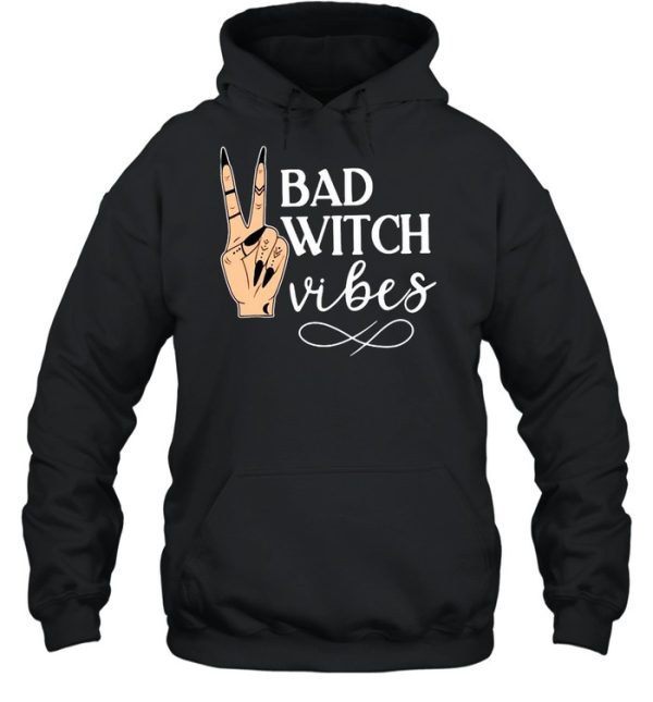 Witch Apparel Bad Witch Vibes Witch Hand Halloween T-shirt