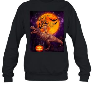 Witch Cat Ridding Dinosaur Moon Pumpkin Halloween shirt 3 Witch Cat Ridding Dinosaur Moon Pumpkin Halloween shirt 4