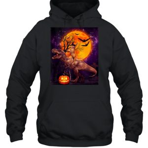 Witch Cat Ridding Dinosaur Moon Pumpkin Halloween shirt 4 Witch Cat Ridding Dinosaur Moon Pumpkin Halloween shirt 5