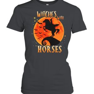 Witches with horse Halloween shirt