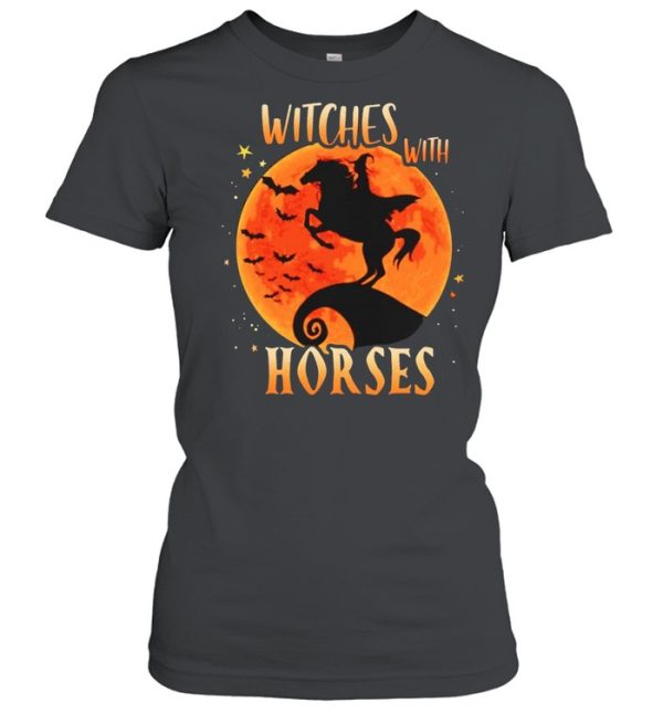 Witches with horse Halloween shirt