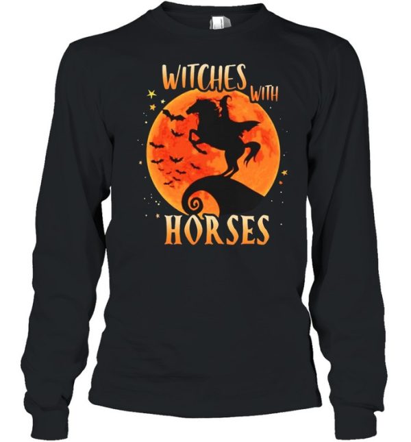 Witches with horse Halloween shirt